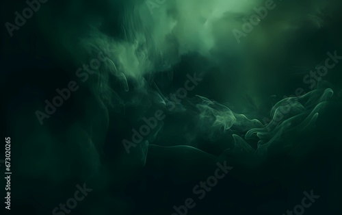 Dark green smoke abstract background © ergapamungkas