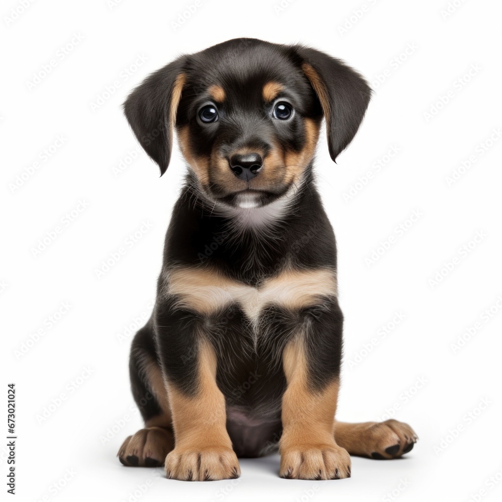 Cute puppy isolated on white background Cute puppy isolated on white background