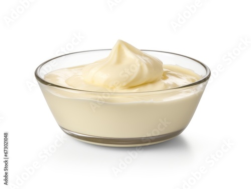 Heavy cream isolated isolated on white background 