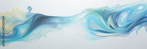 Fluid art background banner, liquid, marble, gorizontal print, space for text