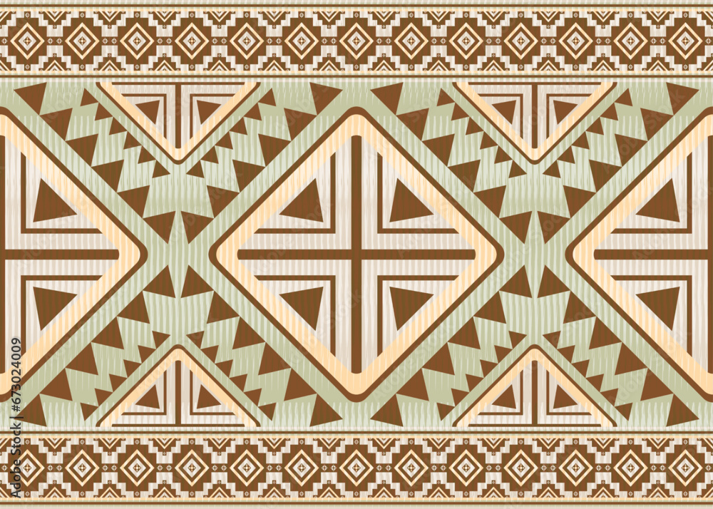 American ethnic native pattern.Traditional Navajo,Aztec,Apache,Southwest and Mexican style fabric pattern.Abstract vector motifs pattern.Design for fabric,clothing,blanket,carpet,woven,wrap,decoration American ethnic native pattern.Traditional Navajo,Aztec,Apache,Southwest and Mexican style fabric pattern.Abstract vector motifs pattern.Design for fabric,clothing,blanket,carpet,woven,wrap,decoration