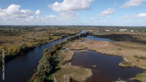 Beautiful aerial images of The Norfolk Broads in the East Anglia region of Norfolk. Taken on an autumn afternoon.