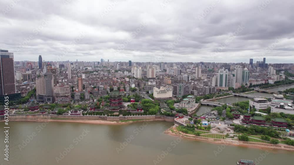 4K Aerial Photography of Architectural Landscape Panorama in Nanchang City, China 4K Aerial Photography of Architectural Landscape Panorama in Nanchang City, China