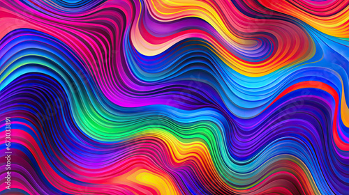 abstract colorful background with waves  colorful topological map pattern background texture. abstract wavy swirls   Bright colorful neon retro wallpaper backdrop 