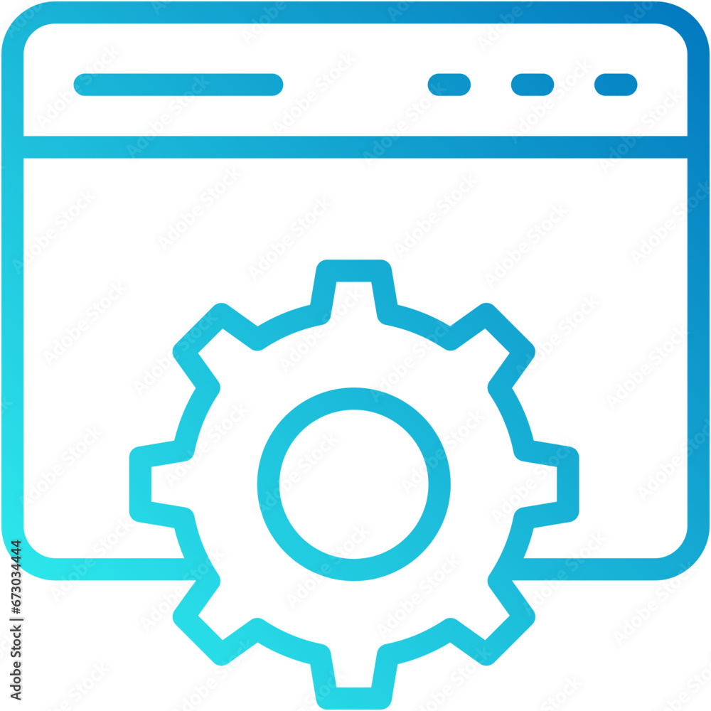 Website Settings vector design icon . svg