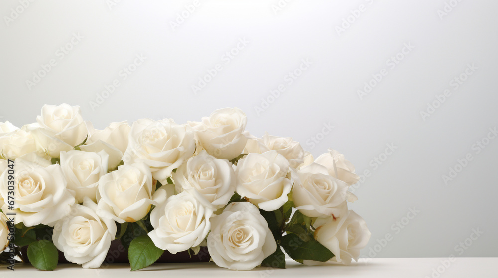 Obraz premium bouquet of white roses