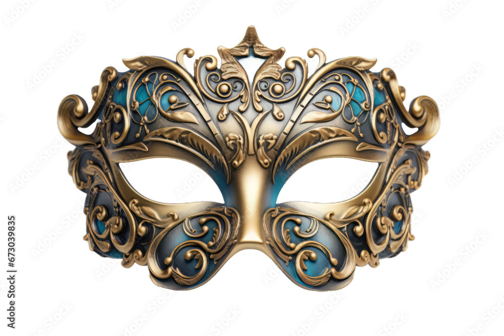 Carnival mask isolated on transparent background. Opera Mask. Venetian carnival mask