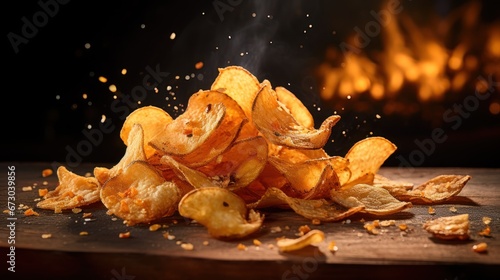 Bbq chips bring a hot and bold flavor explosion photo