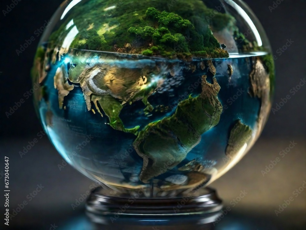 green planet surrounded by trees
green planet surrounded by trees