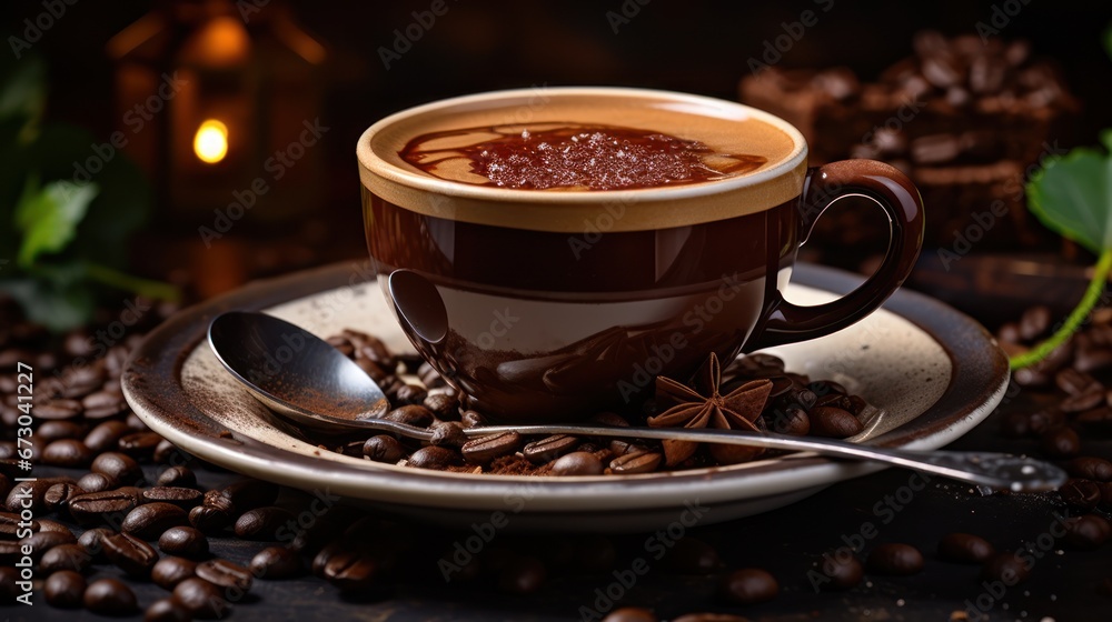 Coffee and chocolate combine for a delightful experience Coffee and chocolate combine for a delightful experience