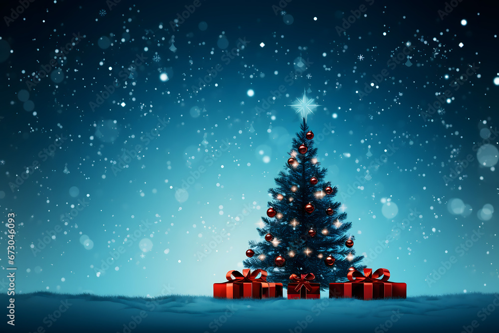 christmas tree decorations, santa claus with gifts, snowman in the snow, christmas gift boxes christmas tree decorations, santa claus with gifts, snowman in the snow, christmas gift boxes