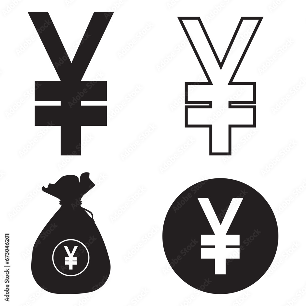 Fototapeta premium Yen currency icon