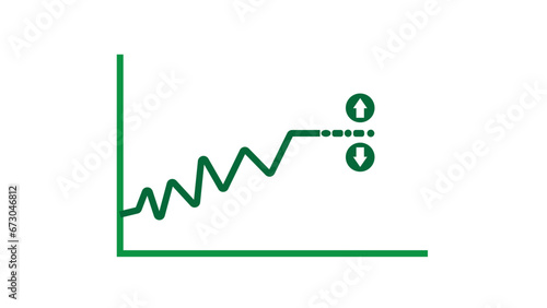 A business graph  icon vector file ..