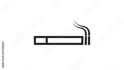 A don,t smock sign and warning people .vector icon 