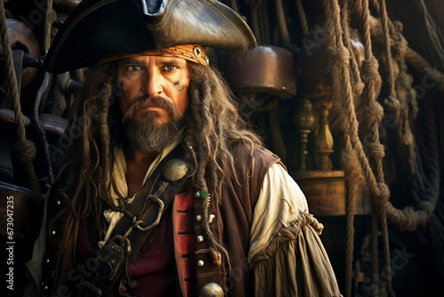 海賊の黄金時代における海賊船の船長 photo