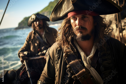 海賊の黄金時代における海賊船の船長 photo