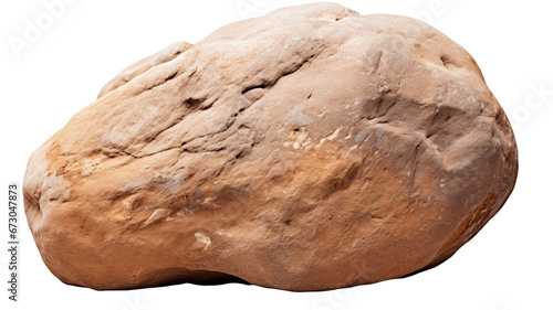 river stone rock stone boulder mountain clay ore nature earth white background cutout © Pixel Town