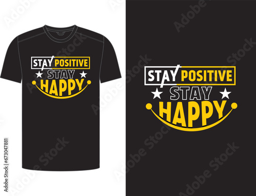 Modern typography/text based t-shirt design.