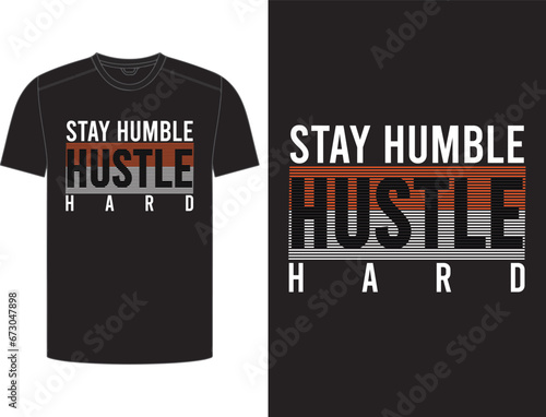 Modern typography/text based t-shirt design.