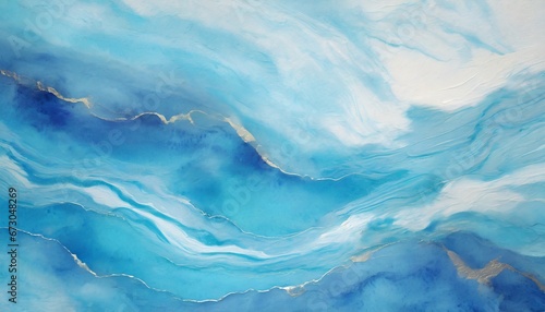 Captivating Currents: Marble Watercolor Beauty
