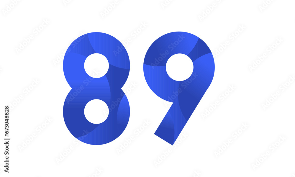 Blue Beach Number Modern Business Logo Blue Beach Number Modern Business Logo