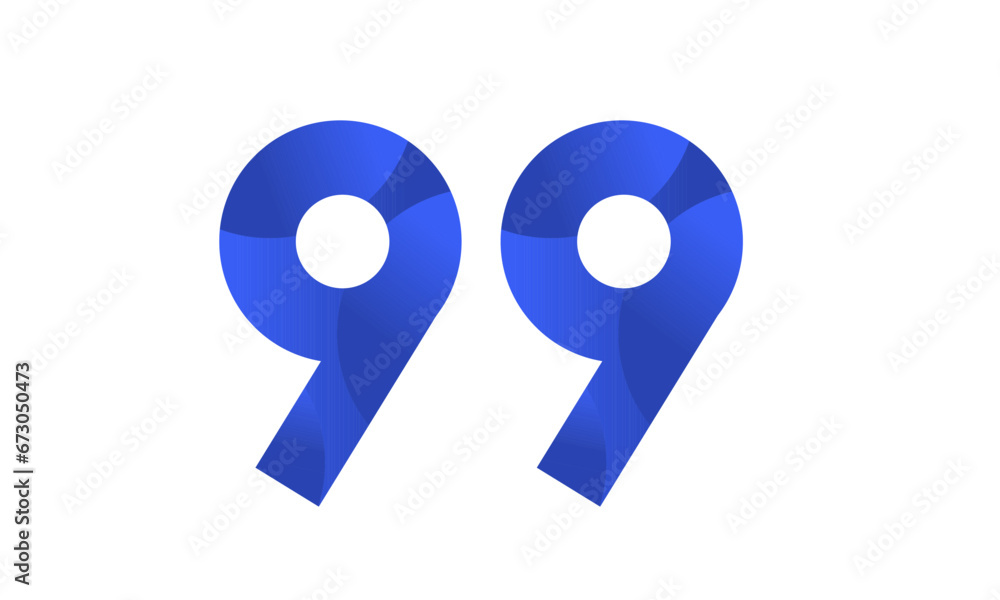 Blue Beach Number Modern Business Logo Blue Beach Number Modern Business Logo