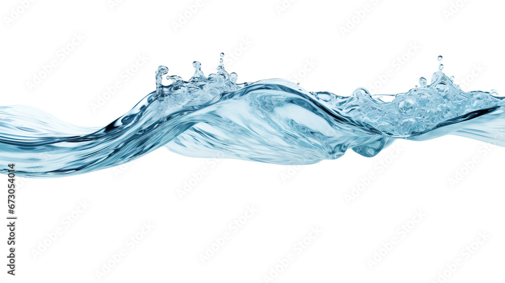 water surface wave ripple, isolated on transparent background cutout ...