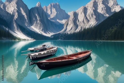 boat on the lake © Ahmad khan