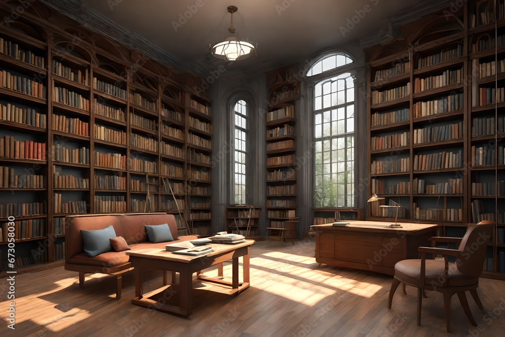 library room with books