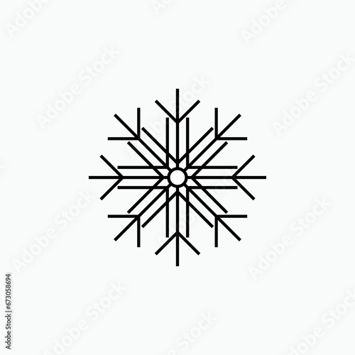 Frozen Icon. Freeze Symbol - Vector Logo Template.