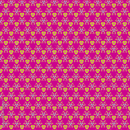 Vivid colors abstract geometric mosaic floral pattern For textile design, wrapping, scrapbook paper, card design, home decor