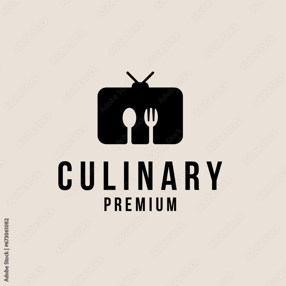 Fork Spoon Food Channel Television Logo Design Concept Vector Illustration Symbol Icon Fork Spoon Food Channel Television Logo Design Concept Vector Illustration Symbol Icon