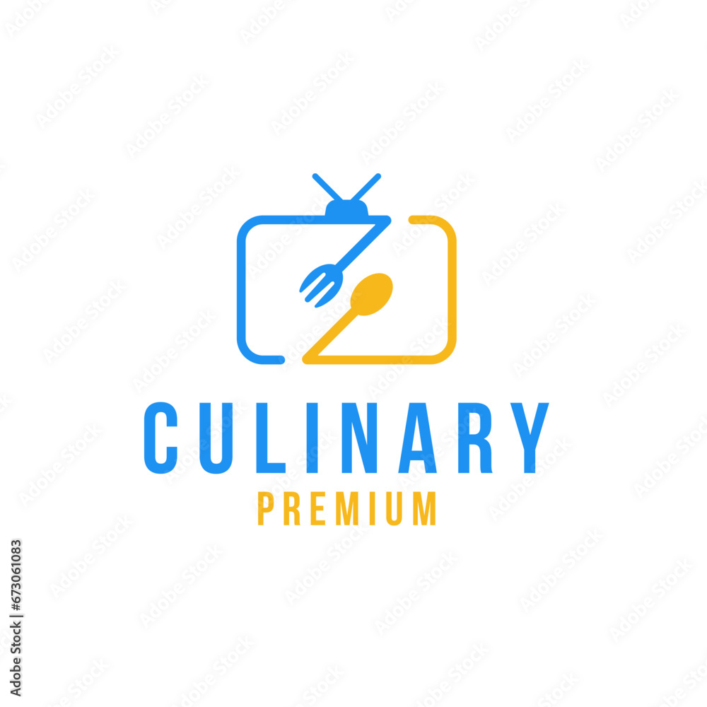 Fork Spoon Food Channel Television Logo Design Concept Vector Illustration Symbol Icon Fork Spoon Food Channel Television Logo Design Concept Vector Illustration Symbol Icon