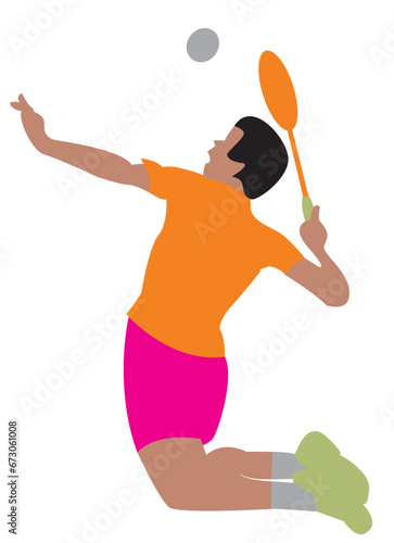 tennis player with ball