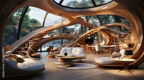 Futuristic architect design 
