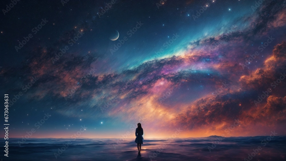 Extraterrestrial Civilization: Futuristic Cityscape Under Alien Skies. Generative AI Extraterrestrial Civilization: Futuristic Cityscape Under Alien Skies. Generative AI
