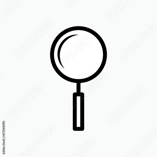 Magnifier Icon. Search, Find. Observation, Detective Symbol. Applied for Design, Presentation, Website or Apps Elements – Vector.