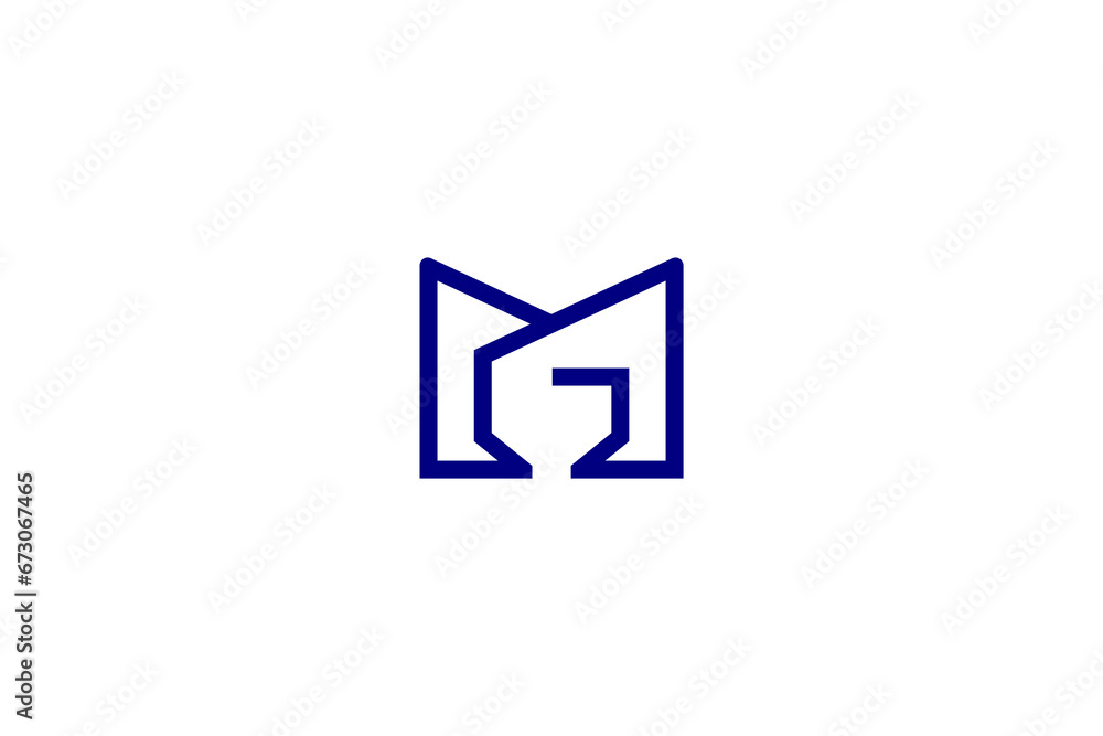 Initial Letter MG or GM Monogram Logo Design Vector Initial Letter MG or GM Monogram Logo Design Vector