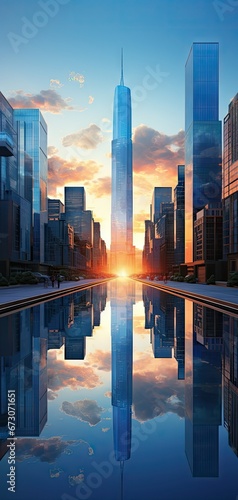 Reflective Skyscraper