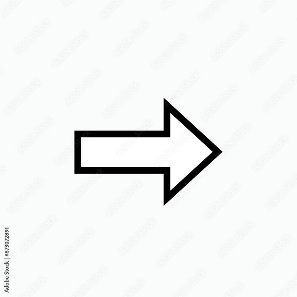 Right Turn Arrow Icon. Direction Symbol - Vector Logo Template. Right Turn Arrow Icon. Direction Symbol - Vector Logo Template.
