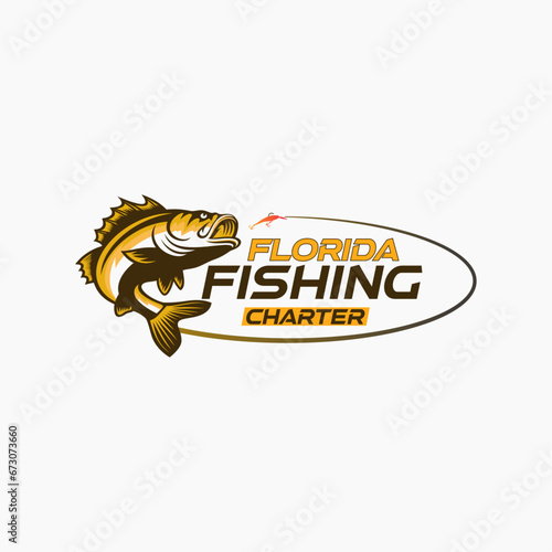 Create a branding logo for Florida Fishing charter