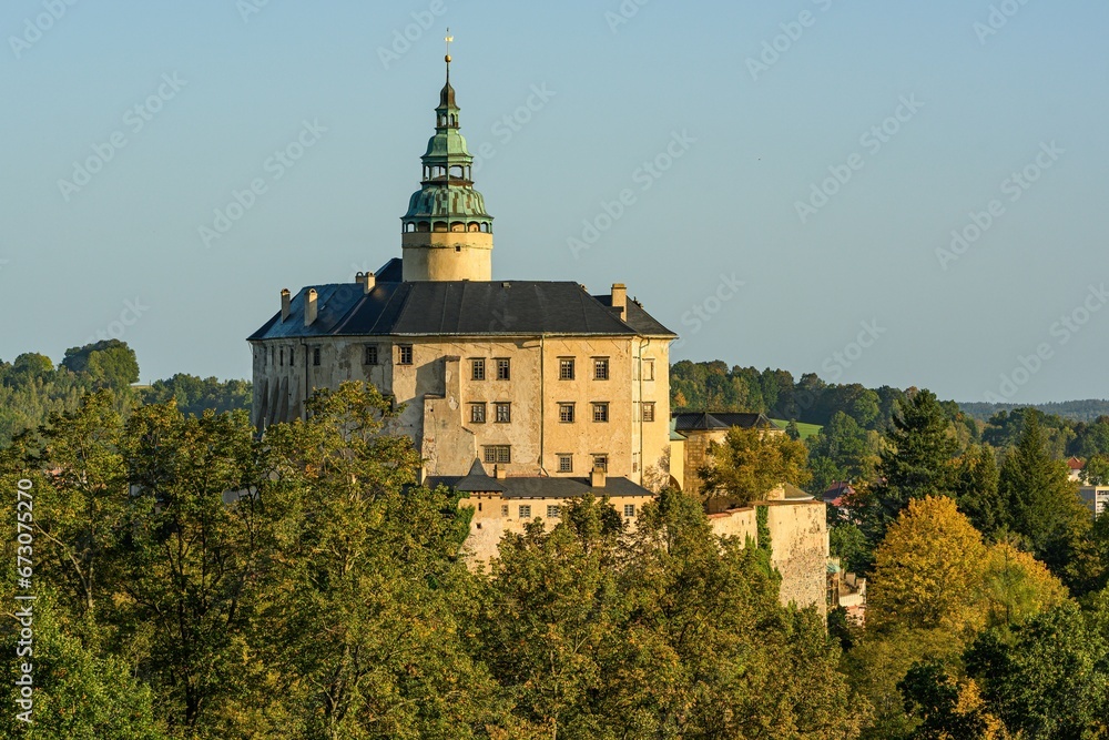 View of Frydlant castle, North Bohemia, Czech Republic.