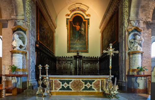 interior of Ancona Cathedral (duomo)