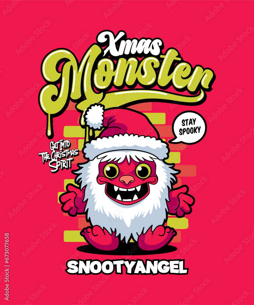 Snootyangel Funny Xmas Cartoon Illustration. Snootyangel Funny Xmas Cartoon Illustration.