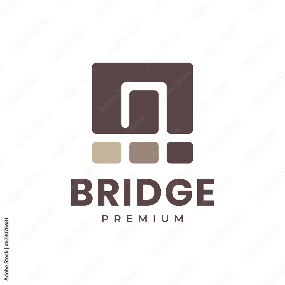 cable stayed gate bridge building construction simple flat architect modern logo design vector icon illustration cable stayed gate bridge building construction simple flat architect modern logo design vector icon illustration