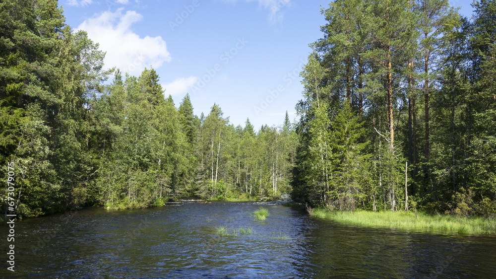 Finnish Karelia is a beautiful country full of forests and lakes. Finnish Karelia is a beautiful country full of forests and lakes.