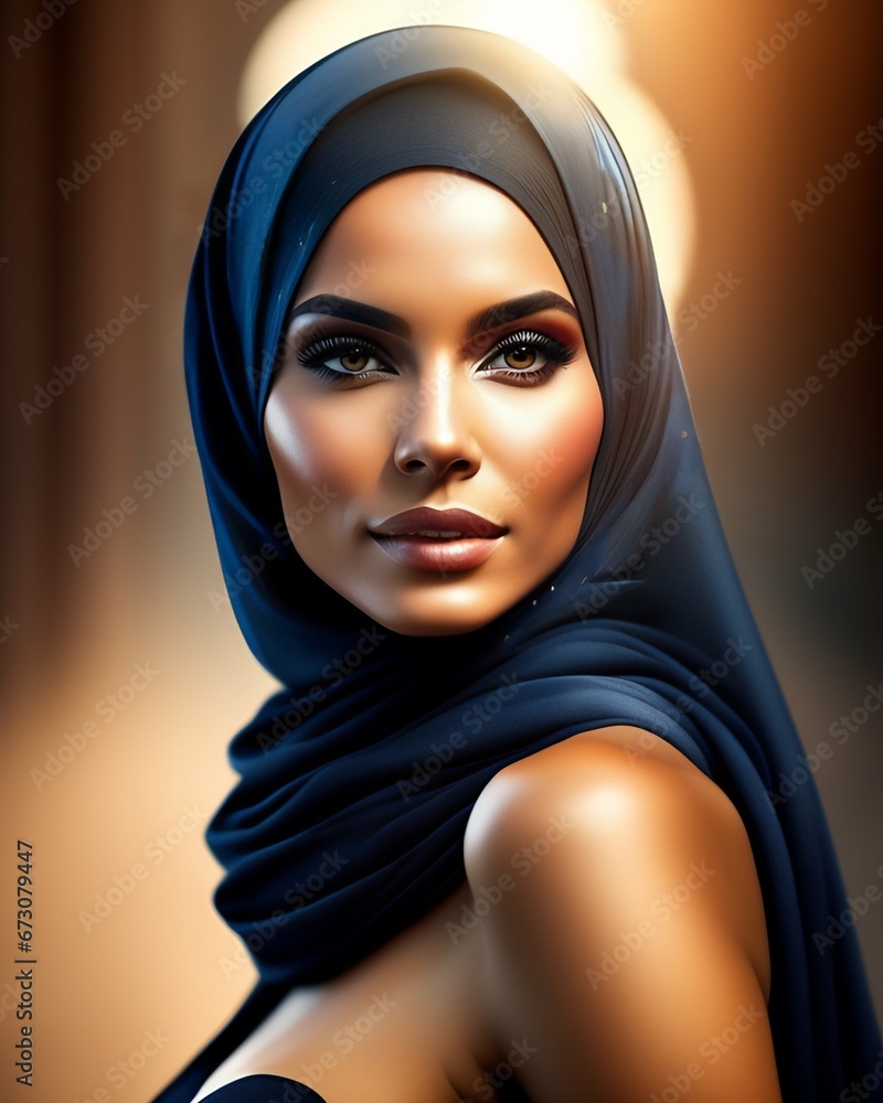 Women portrait black women in hijjab Women portrait black women in hijjab