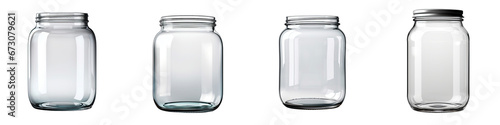 Empty blank jar Hyperrealistic Highly Detailed Isolated On Transparent Background Png File