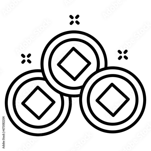 Chinese Coin Icon
