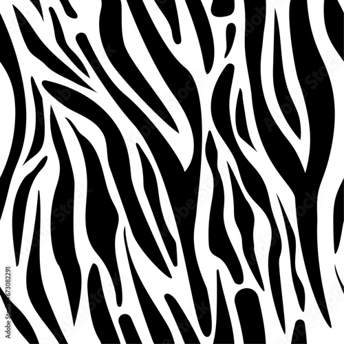Zebra skin seamless pattern with transparent background. Animal skin texture for wallpaper  decor  print  fabric  textile and more. 
